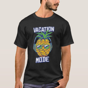 Camiseta Modos Engraçados De Vacinação De Abacaxi Relaxando