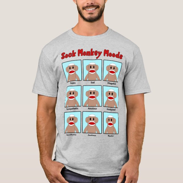 Camiseta Modos Macacos Sock coloridos (Frente)