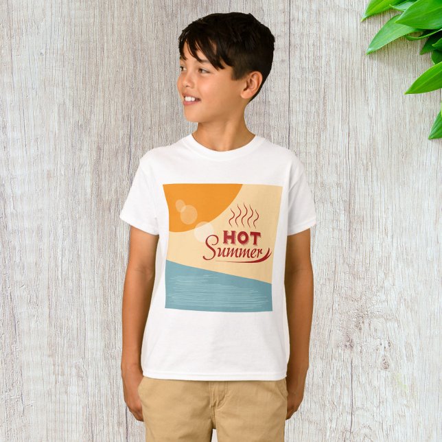 Camiseta Modos Vintage Retro de Verão Quente (Criador carregado)