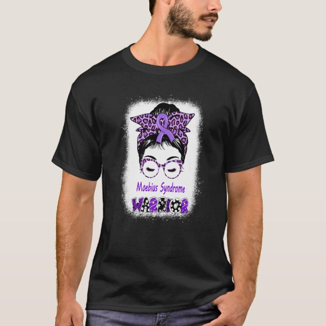 Camiseta Moebius Syndrome Warrior Messy Bun Moebius Facial  (Frente)