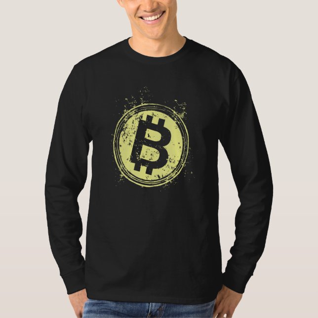 Camiseta Moeda - BTC Moeda - Criptografia Moeda - Bloco Moe (Frente)
