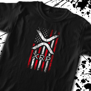 Camiseta Moeda de Criptografia - Sinalizador Americano de C