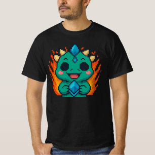 Camiseta Moeda Pixel Bull-Zilla – Jogo Crypto Retro 8-Bit 