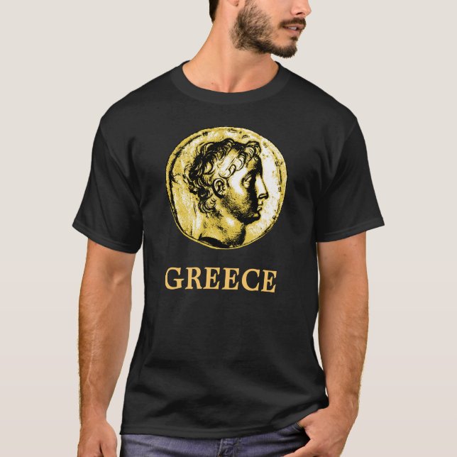 Camiseta Moeda T do grego clássico (Frente)
