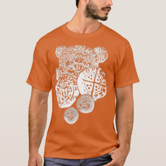 Camiseta Moedas com roupa de coleção de moedas marteladas