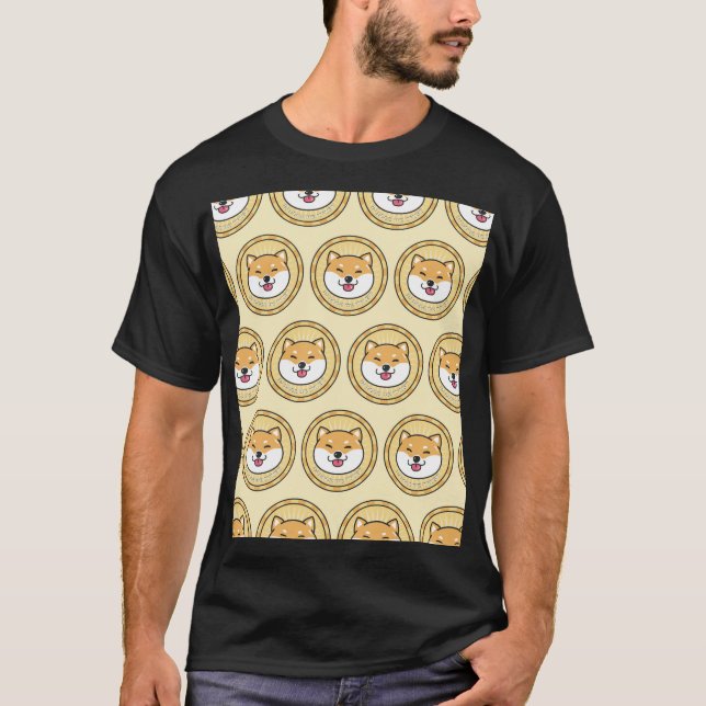 Camiseta Moedas de Cães: Fundo de Moeda Criptográfica (Frente)
