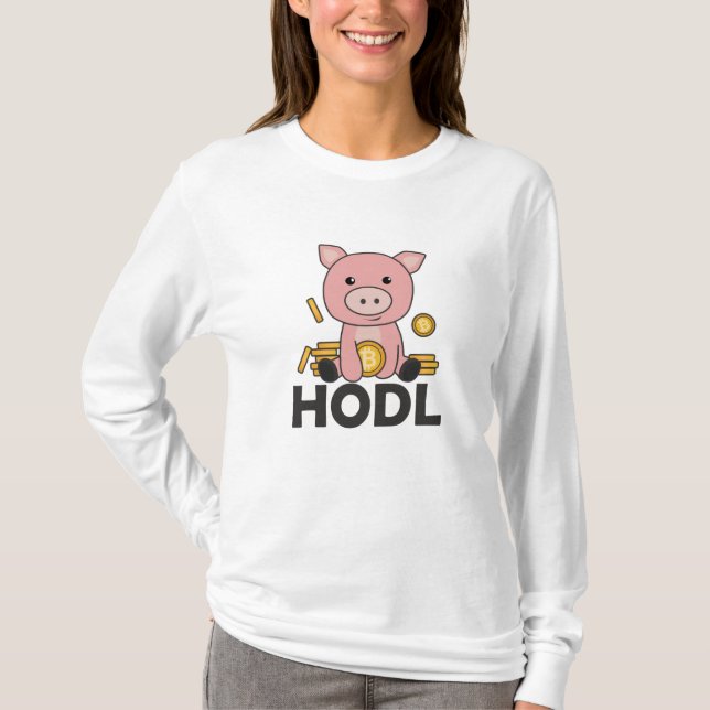Camiseta Moedas De Casco Do Bloco Do Bloco Bitmoney Seguram (Frente)