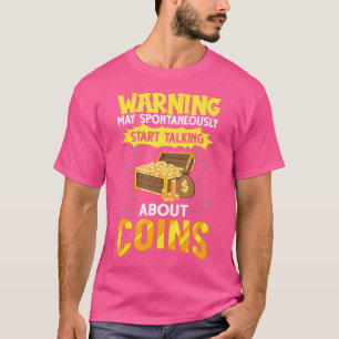 Camiseta Moedas de Iniciante em Numismática Dinheiro