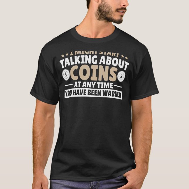 Camiseta Moedas De Recolha De Moedas Para Coletores Numisma (Frente)