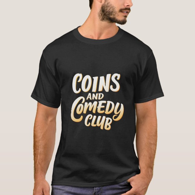 Camiseta Moedas e Comédia Club (Frente)