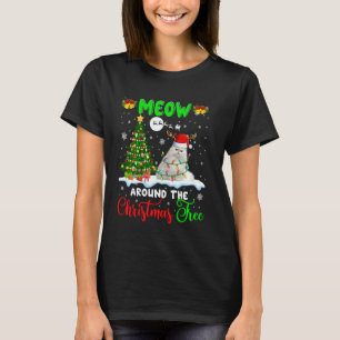 Camiseta Moedas Em Torno De Papais noeis De Árvore De Natal