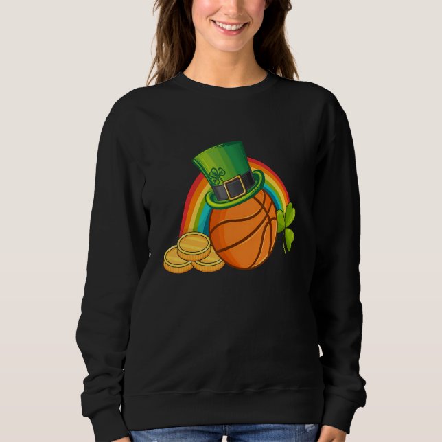Camiseta Moedas engraçadas de shamrock de basquete Dia de S (Frente)