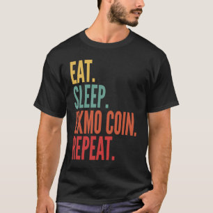 Camiseta Moedas Exmo Cripto Comer Sono Exmo Moedas Repetir