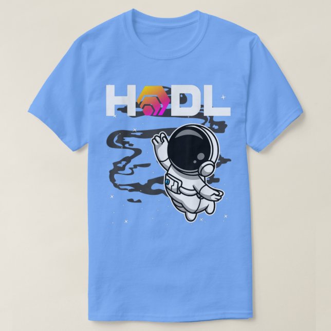 Camiseta Moedas HEX HDL-HDL-Astronautas Para O Token Cripto (Frente do Design)