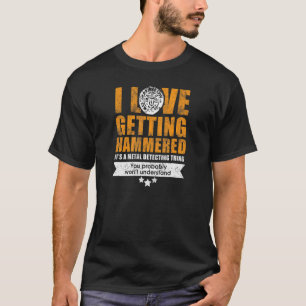 Camiseta Moedas marteladas de amor, detectores Legal martel