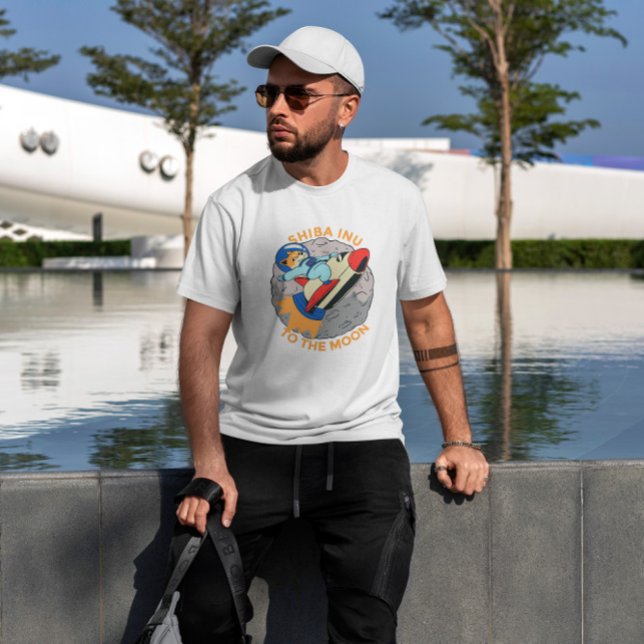 Camiseta Moedas Shiba Inu Para A Lua (Criador carregado)