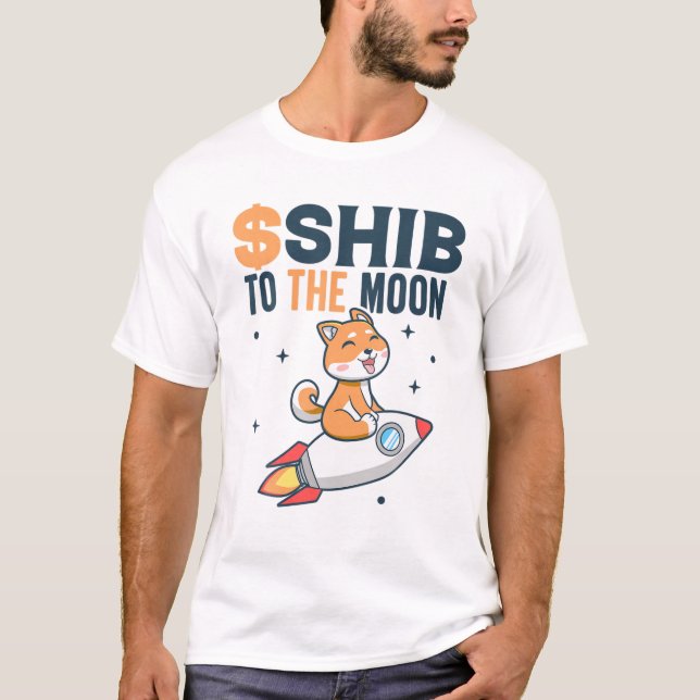 Camiseta Moedas Shiba Inu $Shib Para A Cripto Engraçado Da  (Frente)