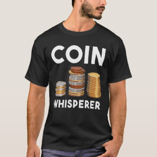 Camiseta Moedas Susceptoras De Moedas Colecionando Numismát
