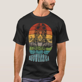 Camiseta Moewrica de Motocicleta de Cat Retroativa