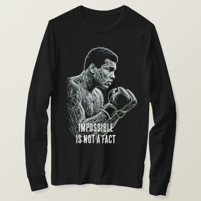 Camiseta Mohammad Ali - Coloque seu texto  (Frente do Design)