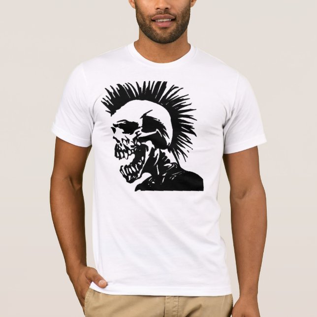Camiseta mohawk de esqueleto (Frente)