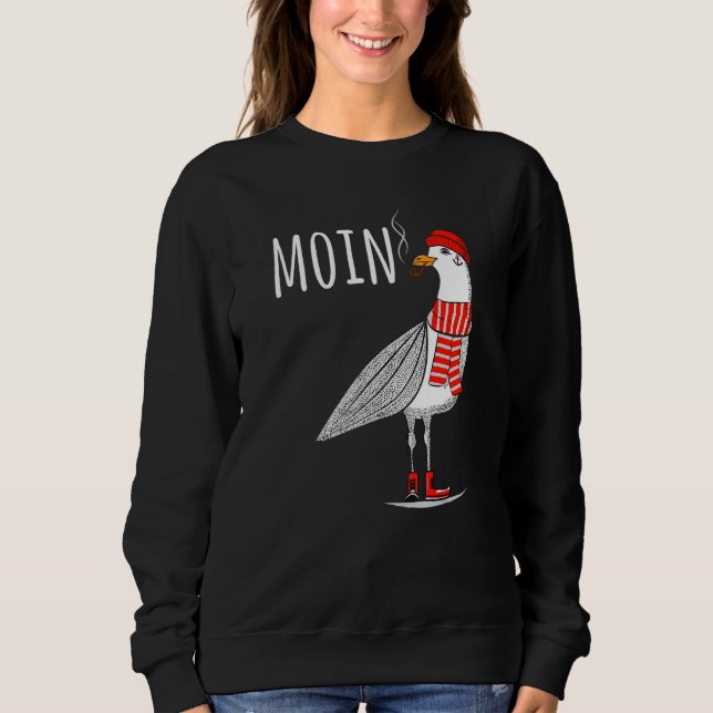 Camiseta Moin Moin Say Seagull Sea Pird Sea Navegação Norte (Frente)