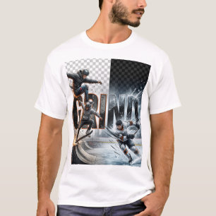 Camiseta MOINHAR Skateboard Hóquei no Gelo Trabalhe Dur
