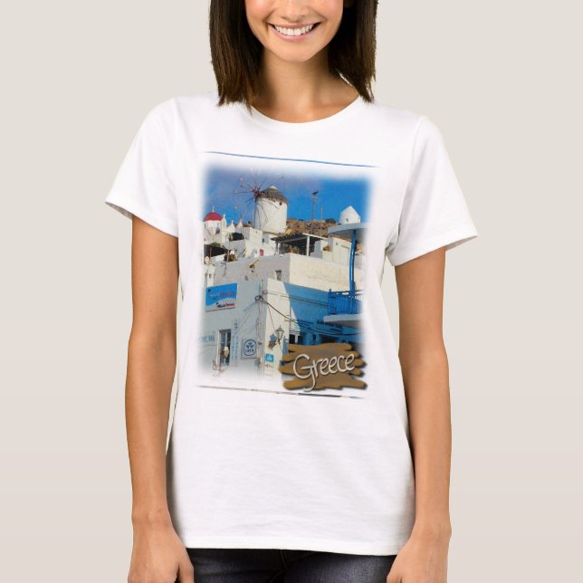 Camiseta Moinho de vento grego (Frente)