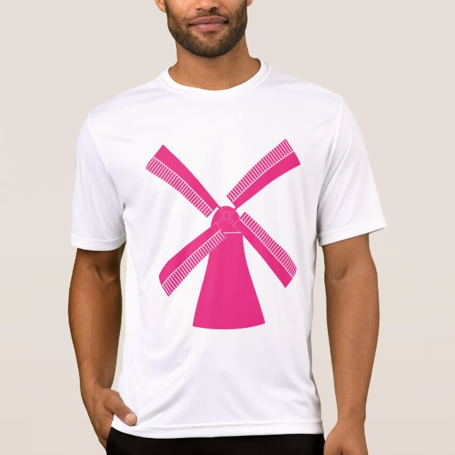 Camiseta Moinho de Vento Rosa (Frente)
