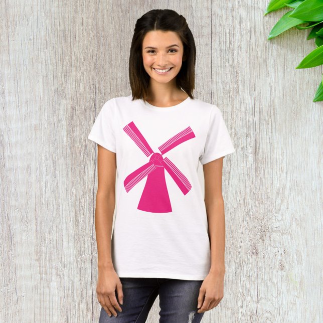 Camiseta Moinho Rosa (Criador carregado)