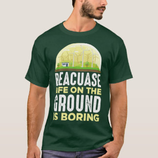 Camiseta Moinhos de vento de turbina de energia renovável