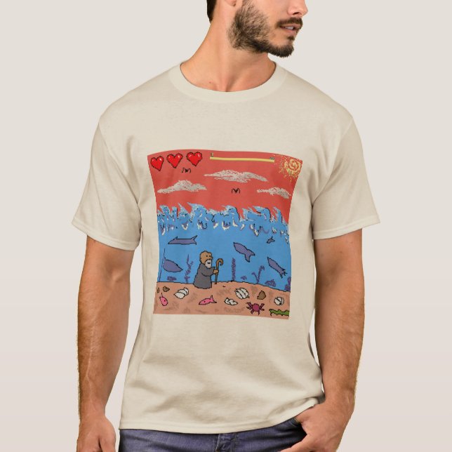 Camiseta Moisés Aventuras de 8 Bits (Frente)