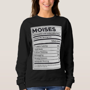 Camiseta Moises Informações sobre Nutrição Problema Solucio