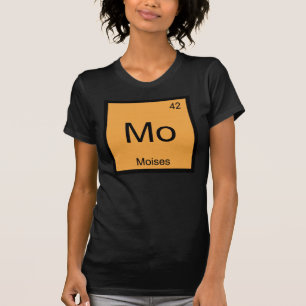 Camiseta Moises Nome Química Elemento Tabela Periódica