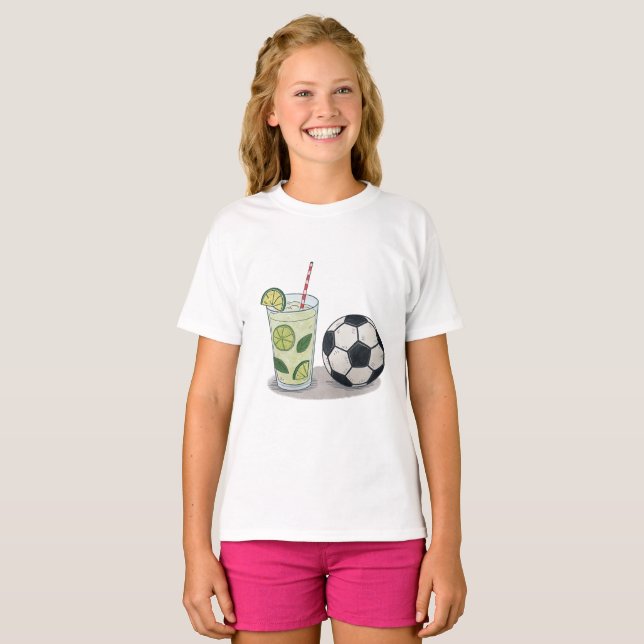 Camiseta Mojito and soccer ball (Frente Completa)