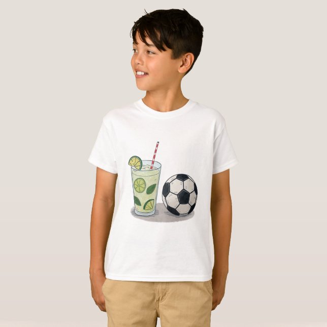 Camiseta Mojito and soccer ball (Frente Completa)