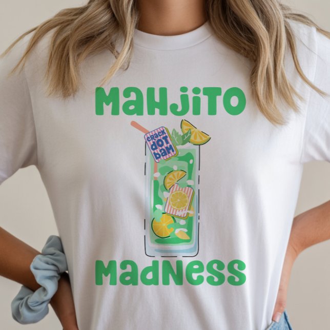 Camiseta Mojito Mahjong Cocktail (Criador carregado)