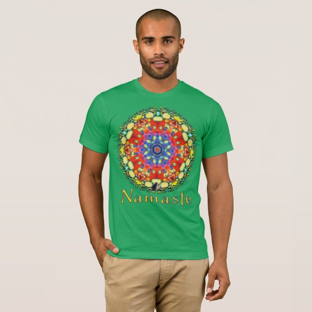 Camiseta Mojo Namaste Caleidoscópio (Frente Completa)
