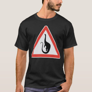 Camiseta Mokele-Mbembe Congo - Sinal da Estrada do Dinossau