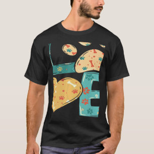 Camiseta Mola De Cães De Aquarela Imprimir Coração Para Cãe