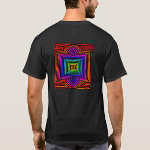 Camiseta Mola Kuna Indígena Arco-íris