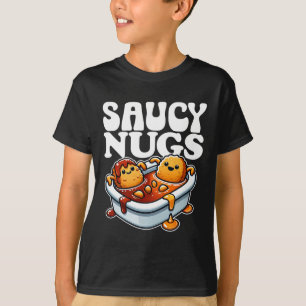Camiseta Molcy Nugs Cartoon Comida Funny Churrasco Molce Fr