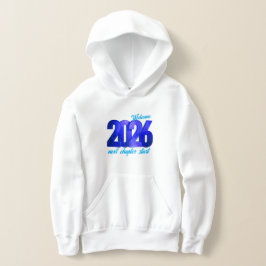 CAMISETA MOLDE DE CAPUZ PARA CRIANÇAS ANO NOVO 2026