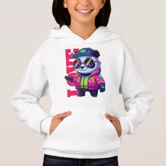 CAMISETA MOLDE DE PANDAS DE DESENHOS ANIMADOS PARA CRIANÇAS