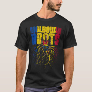 Camiseta Moldovan Roots Moldova Heritage Flag