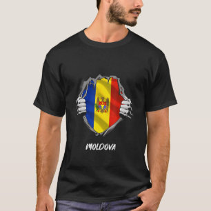 Camiseta Moldow de Sinalizador de Test da Moldávia