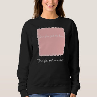 Camiseta Moldura Arredondada Rosa de Foto de Animal de Esti