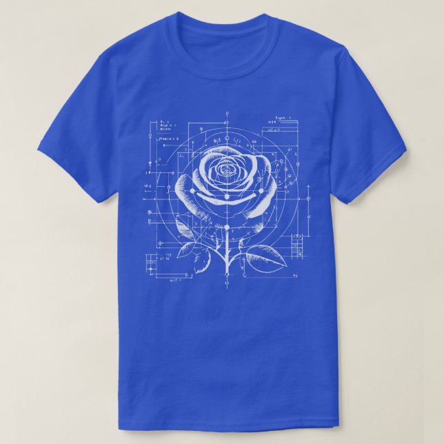 Camiseta moldura do rosa (Frente do Design)