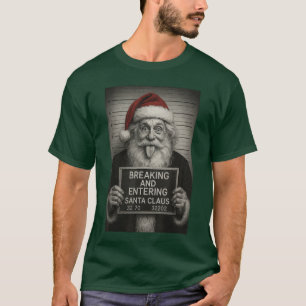 Camiseta Moldura engraçada do Papai Noel Natal Xmas fri
