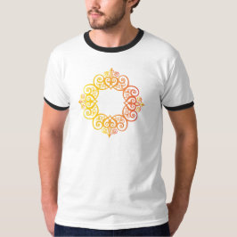 Camiseta Moldura Ornamentada Vintage Borda Decorativa Elega